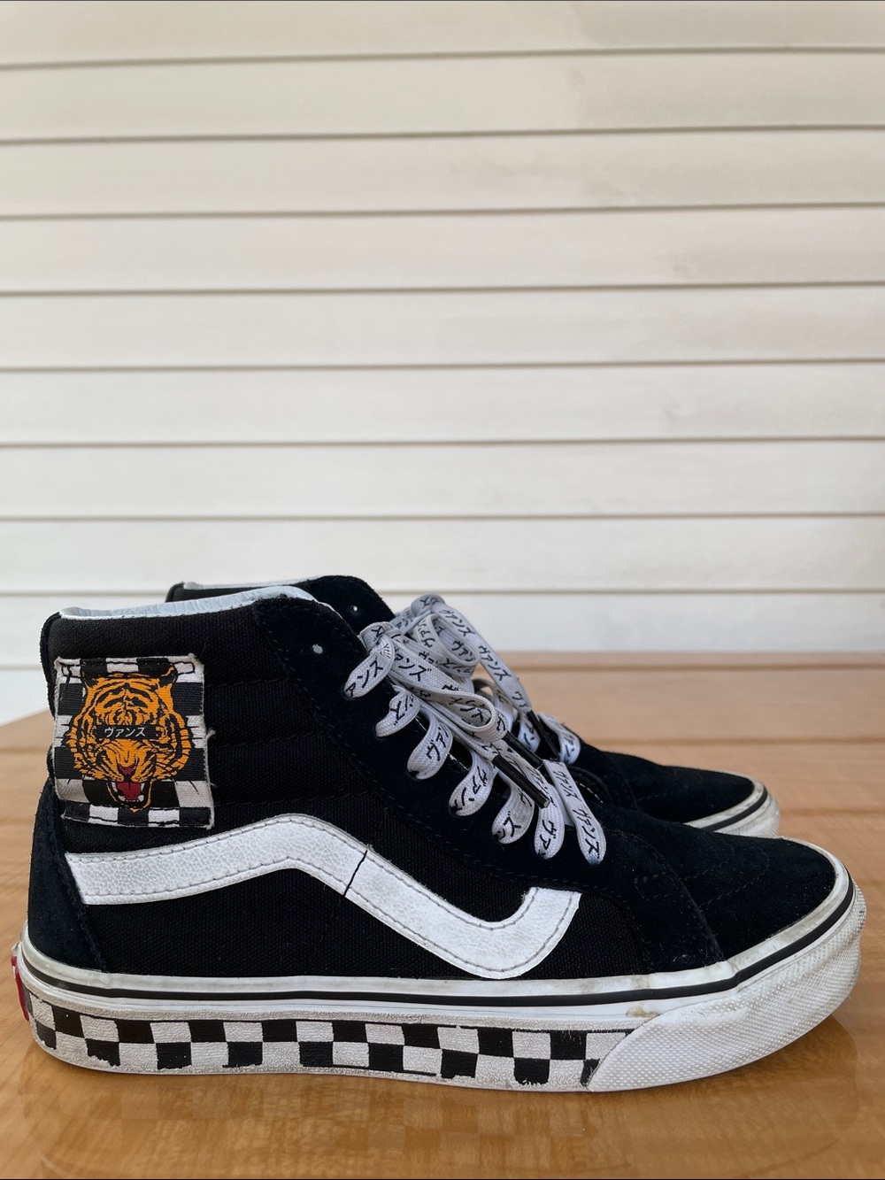 Vans Sk8-Hi Reissue Japanese Tiger Checkboard Rare Women’s Sneakers Size 6.5